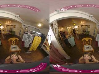 VRBangers enticing diva Kimmy Granger getting pounded at the clothes store VR