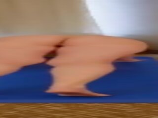Provocative nubile vee does naked yoga&excl;