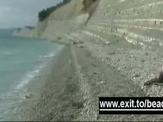 Tajemnica amatorskie nagie plaża footage klips