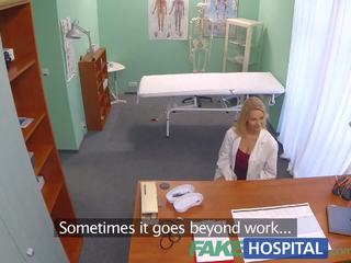 Fakehospital novo enfermeira leva duplo ejaculação a partir de concupiscente md